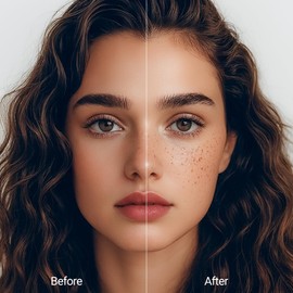 Erinde Upgrade Liquid Freckle Stamp, Faux Freckles Stamp Pen Air Cushion, Long Lasting Waterproof Quick Dry Lifelike Magic Fake Freckles Pen Marker for Natural Sunkissed Makeup, 03 Dark