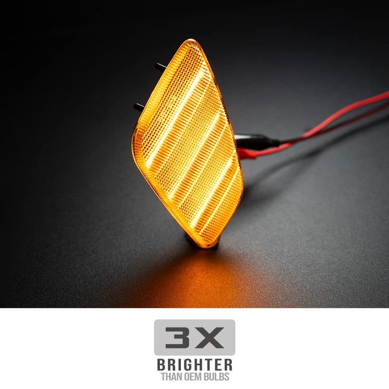 NSLUMO 2 x LED mudguard side indicators for Je.ep Wrangler