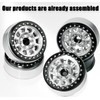 2.2 Inch Beadlock Wheels, 25mm Wide 0mm Offset for SCX10