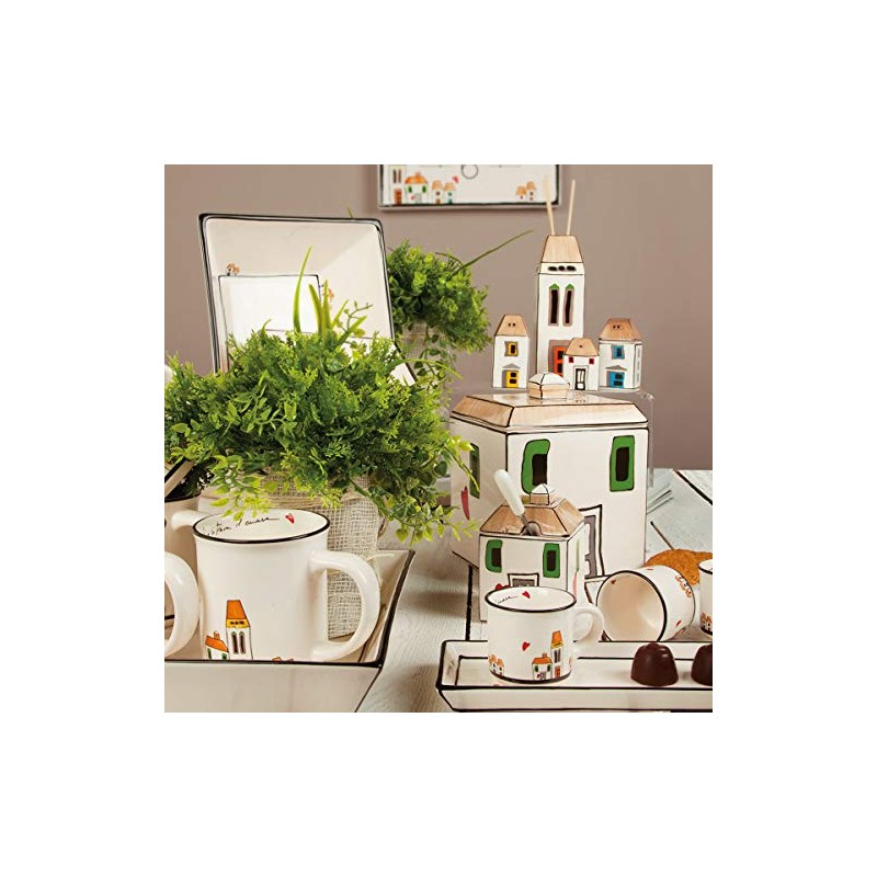 EGAN Zuccheriera, Ceramica Smaltata, Avorio, Small, 150 ml