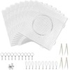 FENGCHUANG 8 Pieces Ironing Beads Pegboard, Bead Plate Square, Transparent