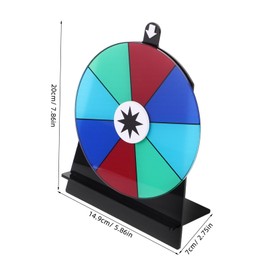 FELTECHELECTR Multipurpose Decision Wheel Toy Portable Roulette Wheel Set for Contests Lucky Giveaways and Team Challenges