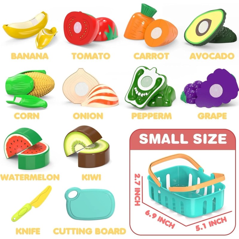 Brand: MOEAWS Cutting Play Food Toys For Kids, Pretend Kitchen