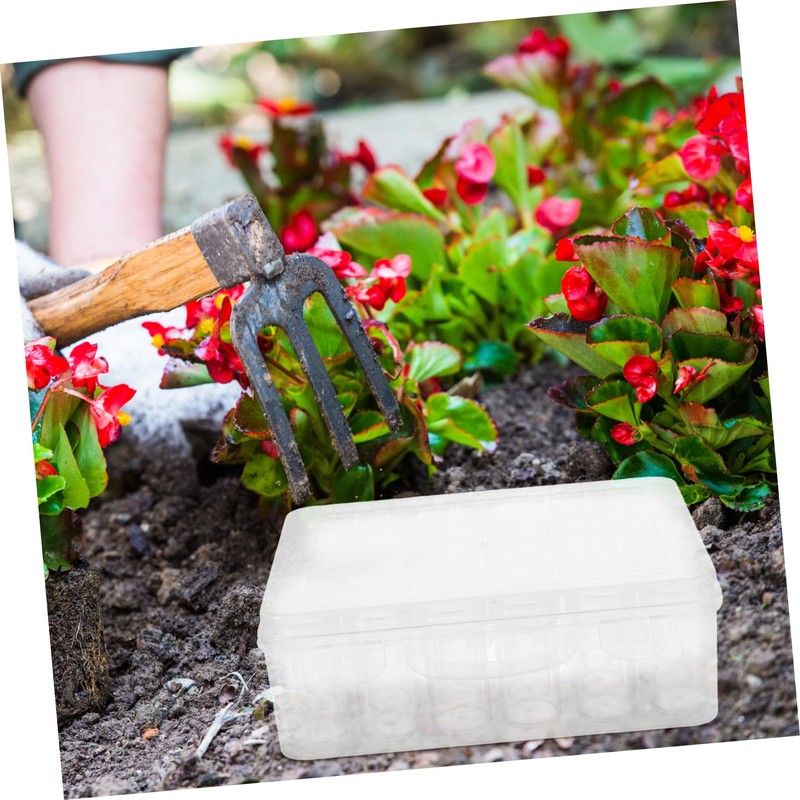 jojofuny Gardening Organizer Compartment Storage Box for Seeds Lightweight and