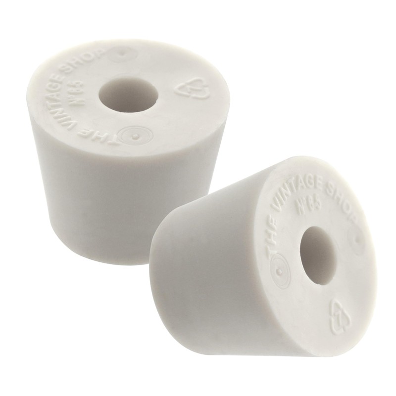 Home Brew Ohio Twin Bubble Airlock with 6.5 Rubber Stopper