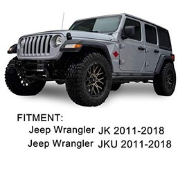 EVTIME - Bandeja organizadora de consola central compatible con Jeep Wrangler JK y JKU Accessories 2011-2018 (negro)