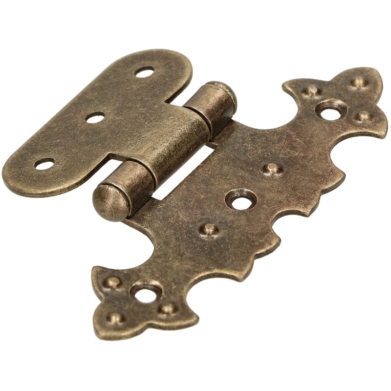 KOTARBAU® Set of 4 Decorative Hinges for Cupboard Asymmetrical Retro