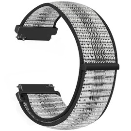 Vodtian 18 mm Nylon Bracelet Compatible with Garmin Venu 2S/Venu 3S/Vivoactive 4S/Vivomove 3S/Forerunner 255s/255s Music/265s, Quick Release Replacement Sport Loop Watch Strap for Men and Women