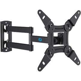 Pipishell Full Motion TV Monitor Wall Mount Bracket Swivel Tilt Extension Rotation for Echo Show 21/15 and Most 13-42 Inch LED LCD Flat Curved Screen TVs & Monitors, Max VESA 200x200mm up to 44lbs