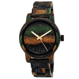 Holzwerk Germany Handmade Unisex Women's Watch Men's Watch Eco Natural Wooden Watch Bracelet Watch Analogue Classic Quartz Watch Brown Colourful Green Orange Black, Brown., Bracelet