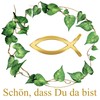 20 Napkins Green Leaves Around Fish Gold | Schön dass