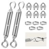 Wire Tensioner Stainless Steel, Pack of 2 Turnbuckles M6.5 Pieces