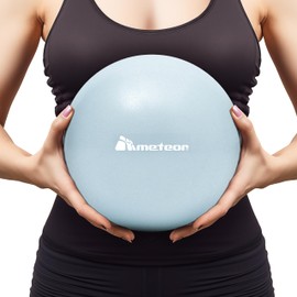 Meteor 25cm Mini Anti-Burst Pilates Ball – Small Exercise Ball for Yoga, Barre, Pilates & Core Strength, Mini Swiss Ball for Stability Training, Physical Therapy & Posture Correction