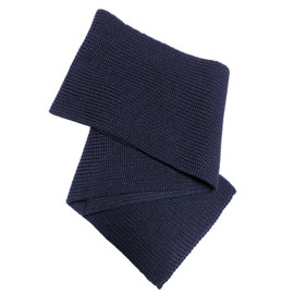 Blauer Peter - Knitted Scarf - Virgin Wool - Plain - 9 Colours, navy
