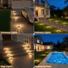 VOLISUN Solar Ground Lights Outdoor,12 Pack Flat Solar Pathway Lights
