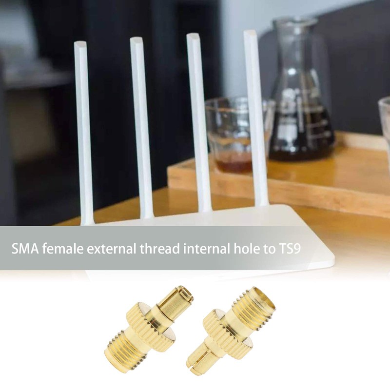 EMSea 2X SMA Female to TS9 Male RF Adapter Coaxial