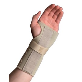 Thermoskin Wrist Brace, Hand Brace, Carpal Tunnel Brace, Beige, Left