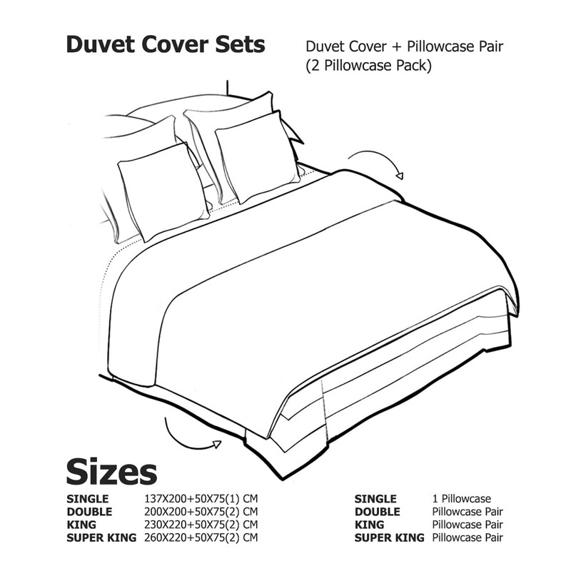 MistyMorning Plain Duvet Cover sets, Soft & Premium quality Bedding