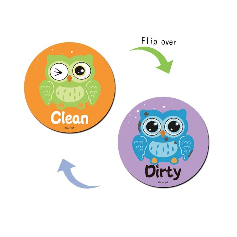 Dishwasher Magnet Clean Dirty Sign Double Sided Flip Non-Scratch Magnetic