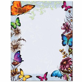 Butterflies Letterhead Laser & Inkjet Printer Paper, 25 pack