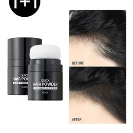 [1+1] Lir Quick Hair Powder - Cushion Type Hair Cover Quick Powder Black + Brown / [1+1] 리르 퀵 헤어 파우더 - 쿠션타입 헤어커버 퀵파우더블랙+브라운