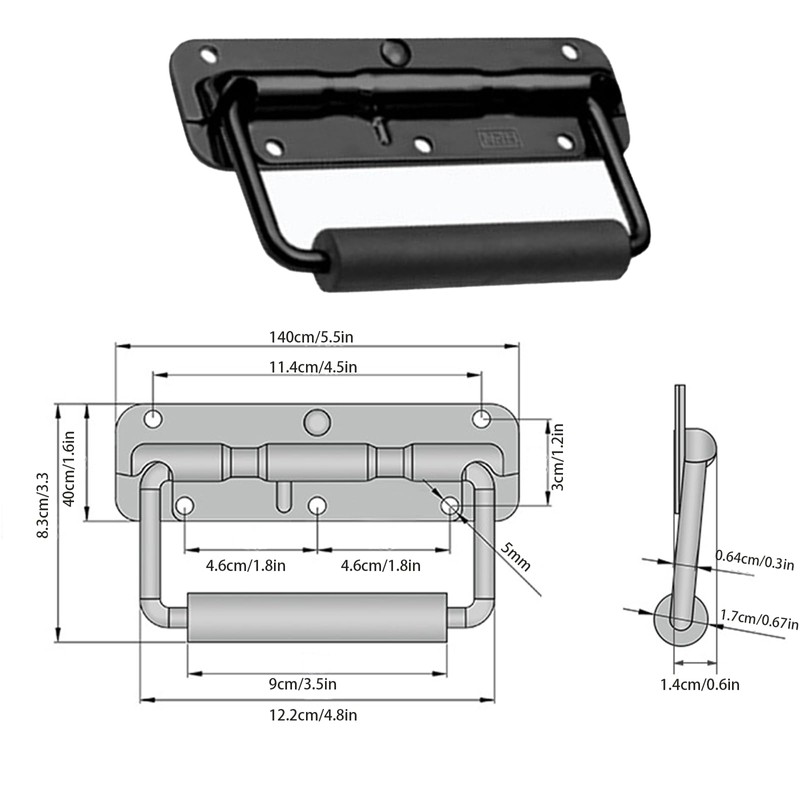 CTForest Pack of 2 Box Handles, Hardware Boxes, Suitcase Handle,