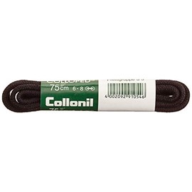 1 Pair Collonil Laces, Chord, Round, Thick, Diameter 3 mm, Various Lengths and Colours - Black , size: 120