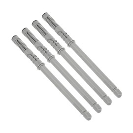 QUARKZMAN Pack of 4 Floating Shelf Brackets, Metal Hidden Shelf Brackets, 0.5 x 4.7 inches, Invisible Shelf Brackets with Screws for Floating Wooden Shelves (Silver Tone)