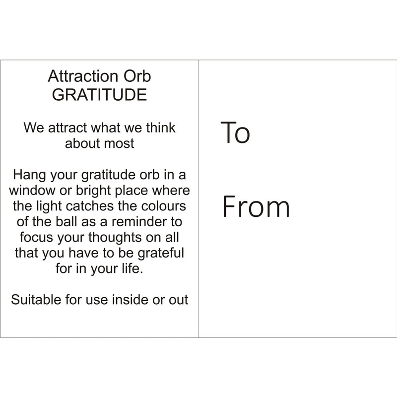 Sienna Glass Attraction Orb - Gratitude