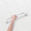 Medline Knurled Chrome 12” Grab Bar for Shower & Bathtub,
