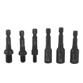 6PCS Air Screwdriver Socket 1/4 Inch Shank for In&amp;External Double Ended Screw Nut