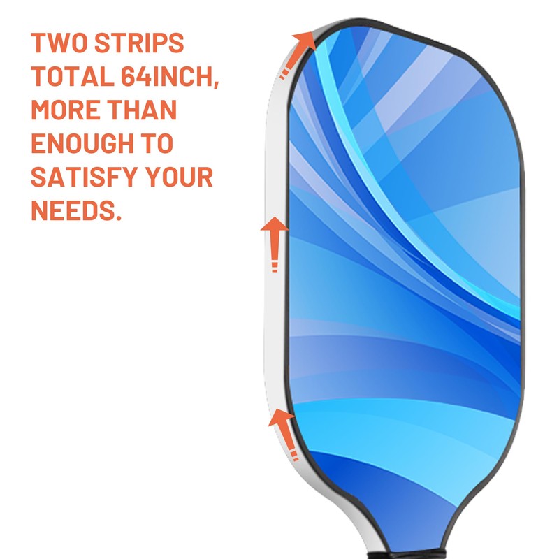 White -Pickleball Paddle Edge Guard Tape