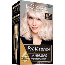 L'Oreal L'Oréal Paris Préférence Permanent Hair Colour - 10.21 Stockholm (Very Very Light Pearl Blonde)