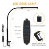 Voncerus LED Desk Lamp with Clamp, Eye-Caring Clip on Lights