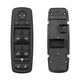 Master - Interruptor de ventana eléctrica delantero izquierdo lado del conductor | 3 pines + 0 pines | Reemplazo para Chrysler Town & Country Dodge Grand Caravan 2008-2009 | Reemplaza # 4602535AG, 4602535AF, 4602535AC, 901-401R