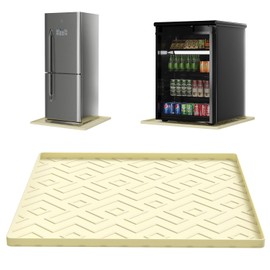 Silicone Mini Fridge Mat 19.7"x19.7" – Refrigerator Mats, Non-Slip Waterproof Protector Pad for Washing Machine, Dryer, Dishwasher & Wine Cooler
