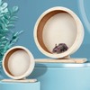 antiai Hamster Wooden Silent Wheel, Small Animal Exercise Wheel Accessories,
