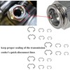18 PCS 800-801 Quick Connector Clips, 6-3/8'', 6-1/2'', 6-5/8'', Transmission