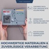 VON HEESEN® Men's Leather Wallet with Coin Compartment and RFID