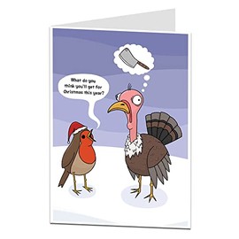 Funny Christmas Card Animal Xmas Design