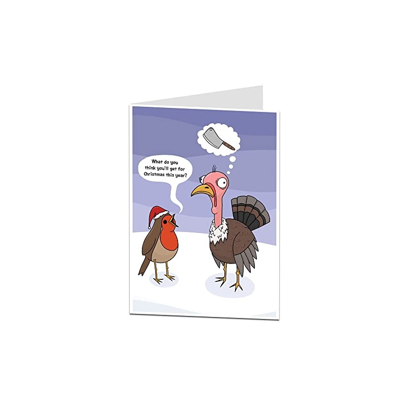 Funny Christmas Card Animal Xmas Design