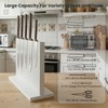 THMINS White Magnetic Knife Holder, Double-Sided Magnetic Knife Block Universal