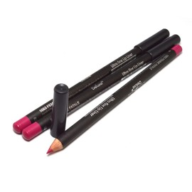 3 Pcs x Italia Deluxe [ 1063 Femme Fatale ] Ultra Fine Lip liner Pencil Lipliner Set + Free Zipper Bag