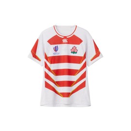 Canterbury RG33980WCB Men's Rugby Jersey JAPAN RWC2023 REPLICA HOME JERSEY Japan RWC2023 Replica Home Jersey, Big Size, 10_White
