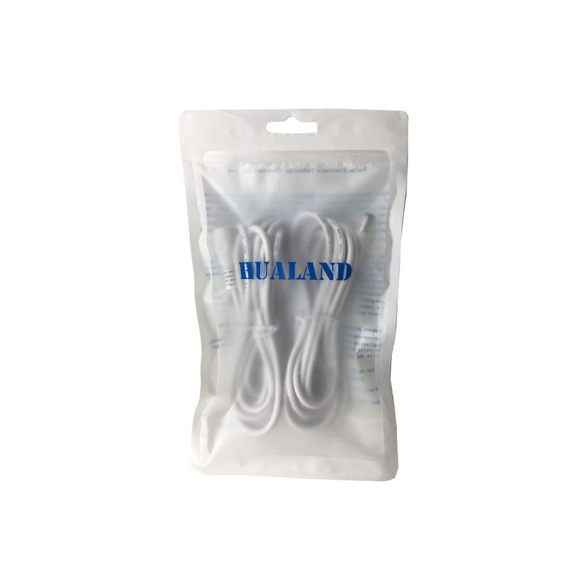 2 pcs White 5m 16.4 ft 5.5mm x 2.1mm DC