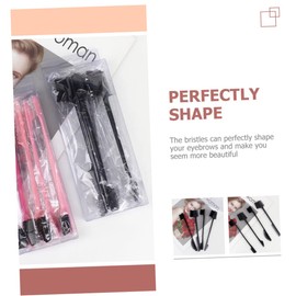 IWOWHERO 4pcs Double-ended Eyebrow and Hairline Comb Set Versatile Makeup Brush Kit for Precise Brow Shaping and Hair Styling Durable Material for Home and Salon Use