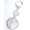 VINTAGE SWANK 1922 PEACE DOLLAR KEYCHAIN ES8292OTH/101123
