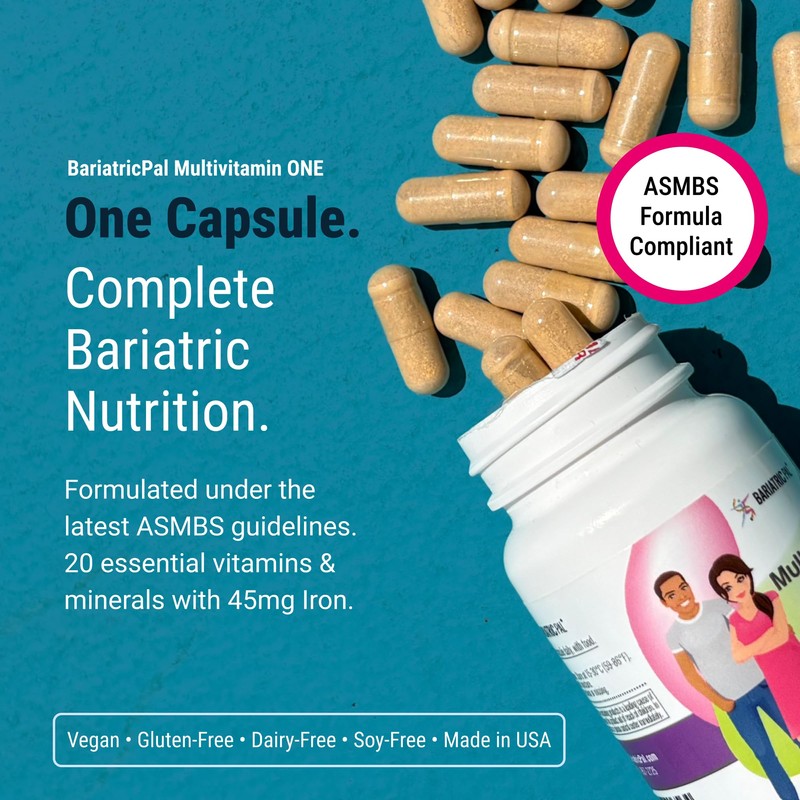 BariatricPal Multivitamin ONE 1 per Day! Bariatric Multivitamin Capsule with
