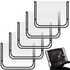 5Pcs Clear PVC Salon Chair Protector - Fits Most Standard