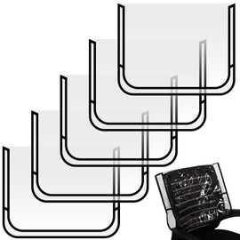 5Pcs Clear PVC Salon Chair Protector - Fits Most Standard Hair/Office Chairs